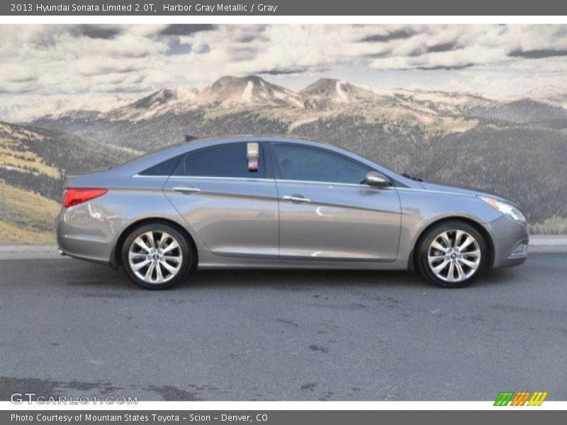 Harbor Gray Metallic / Gray 2013 Hyundai Sonata Limited 2.0T