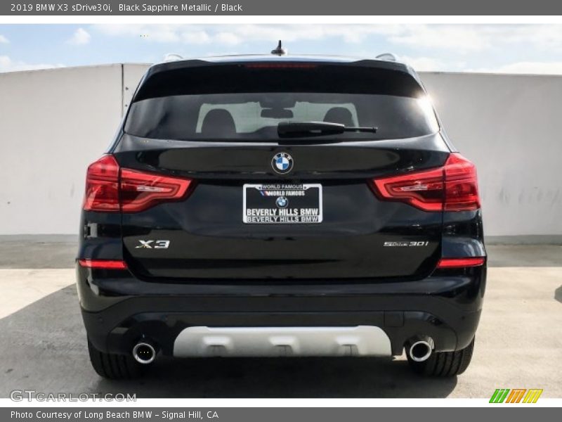 Black Sapphire Metallic / Black 2019 BMW X3 sDrive30i