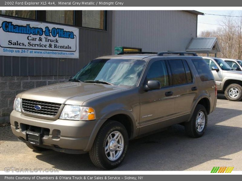 Mineral Grey Metallic / Midnight Grey 2002 Ford Explorer XLS 4x4