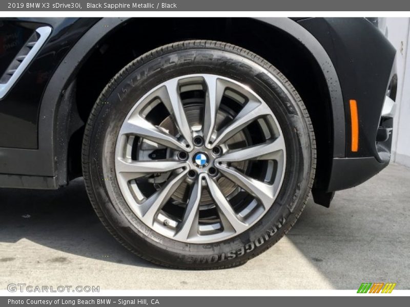 Black Sapphire Metallic / Black 2019 BMW X3 sDrive30i