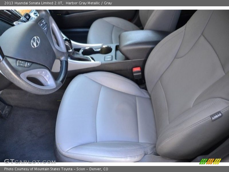 Harbor Gray Metallic / Gray 2013 Hyundai Sonata Limited 2.0T