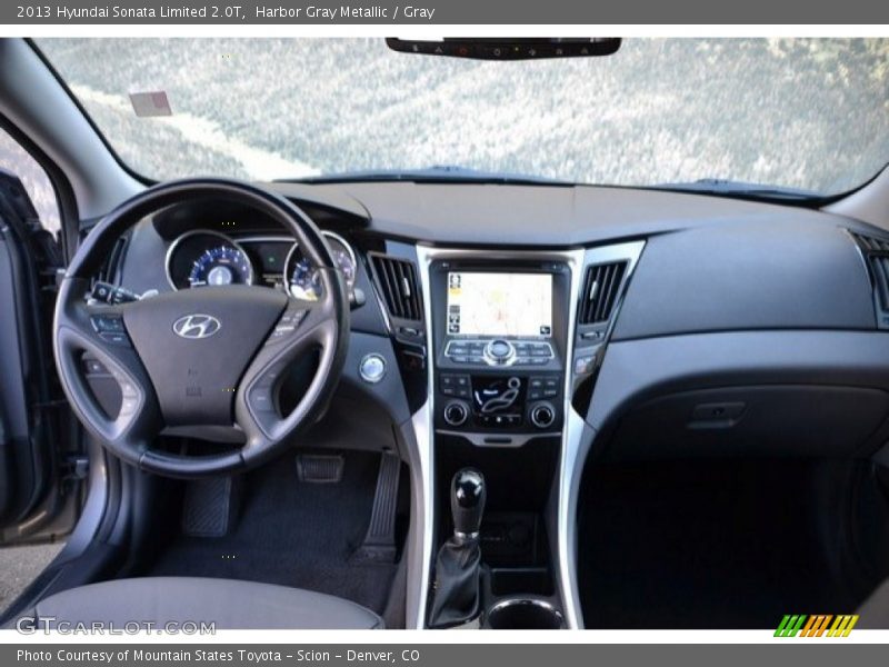 Harbor Gray Metallic / Gray 2013 Hyundai Sonata Limited 2.0T