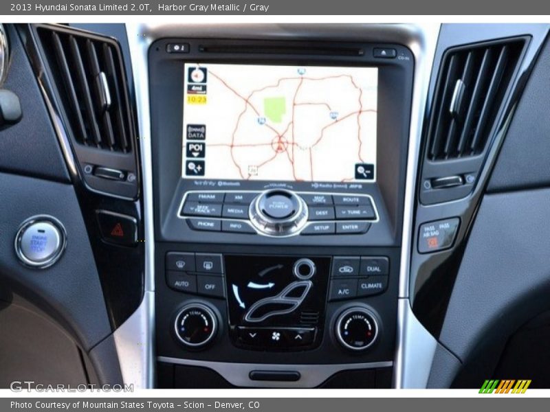 Harbor Gray Metallic / Gray 2013 Hyundai Sonata Limited 2.0T