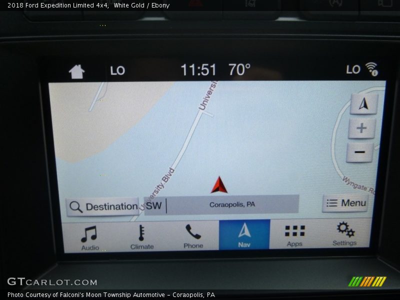 Navigation of 2018 Expedition Limited 4x4
