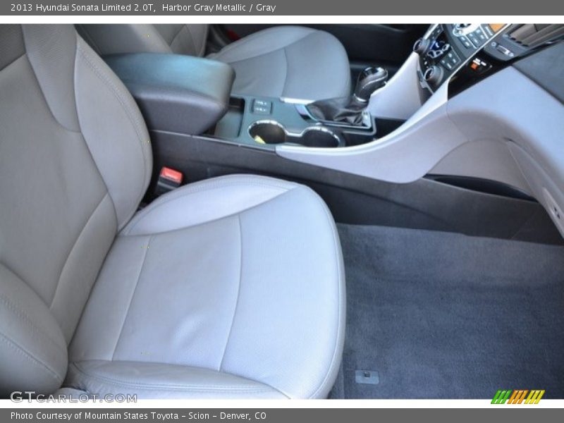 Harbor Gray Metallic / Gray 2013 Hyundai Sonata Limited 2.0T