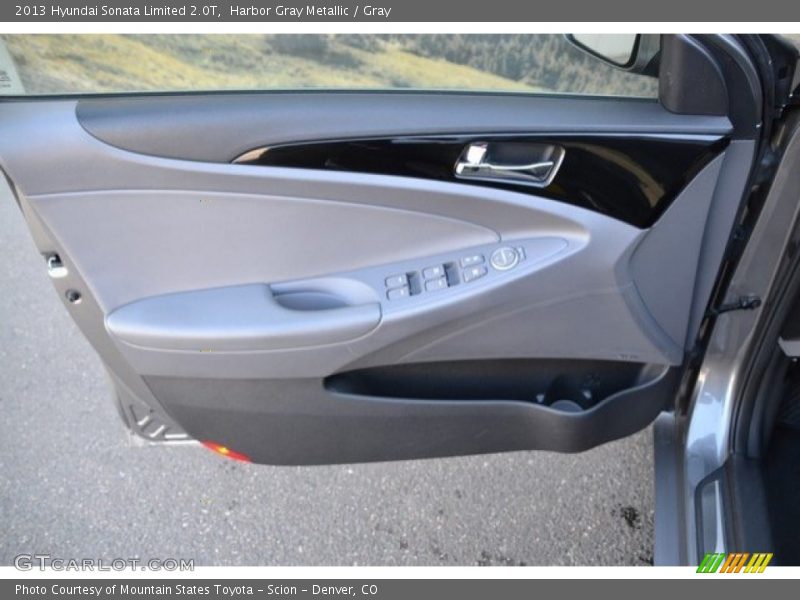 Harbor Gray Metallic / Gray 2013 Hyundai Sonata Limited 2.0T