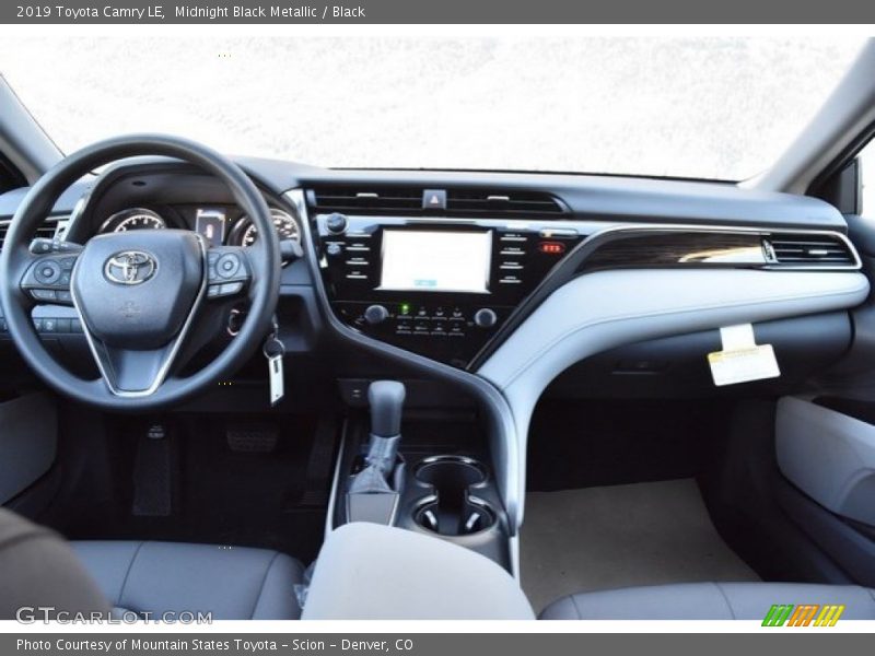 Midnight Black Metallic / Black 2019 Toyota Camry LE