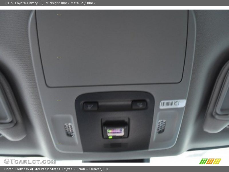 Midnight Black Metallic / Black 2019 Toyota Camry LE