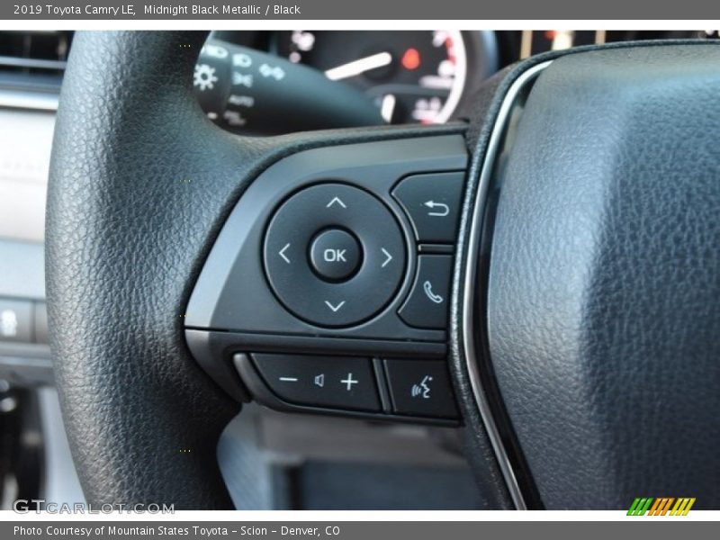 Midnight Black Metallic / Black 2019 Toyota Camry LE