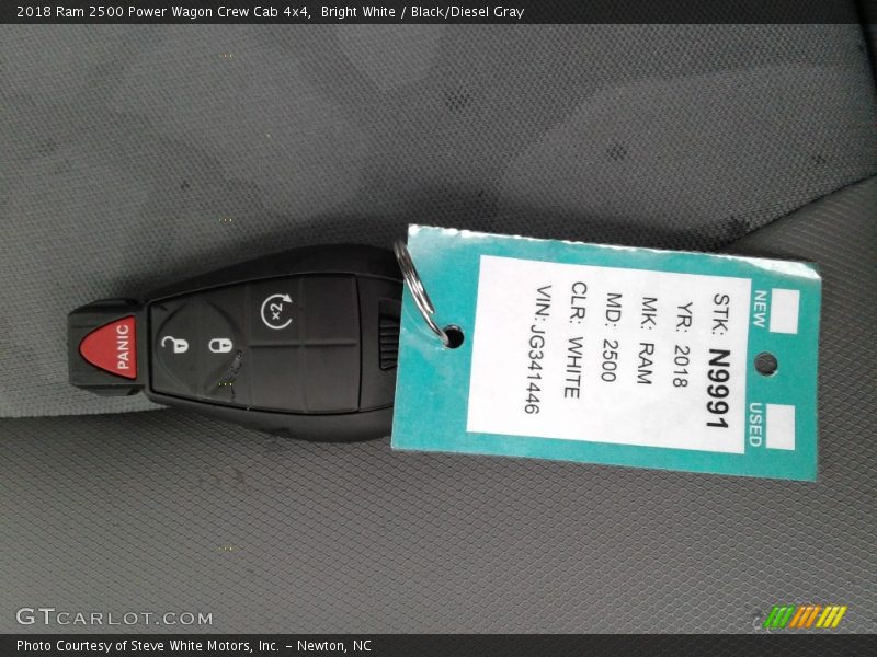 Bright White / Black/Diesel Gray 2018 Ram 2500 Power Wagon Crew Cab 4x4