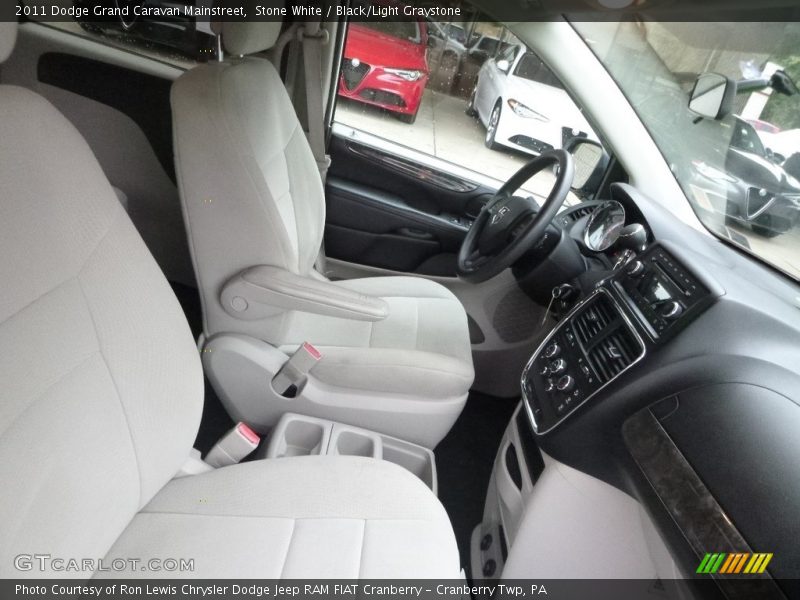 Stone White / Black/Light Graystone 2011 Dodge Grand Caravan Mainstreet