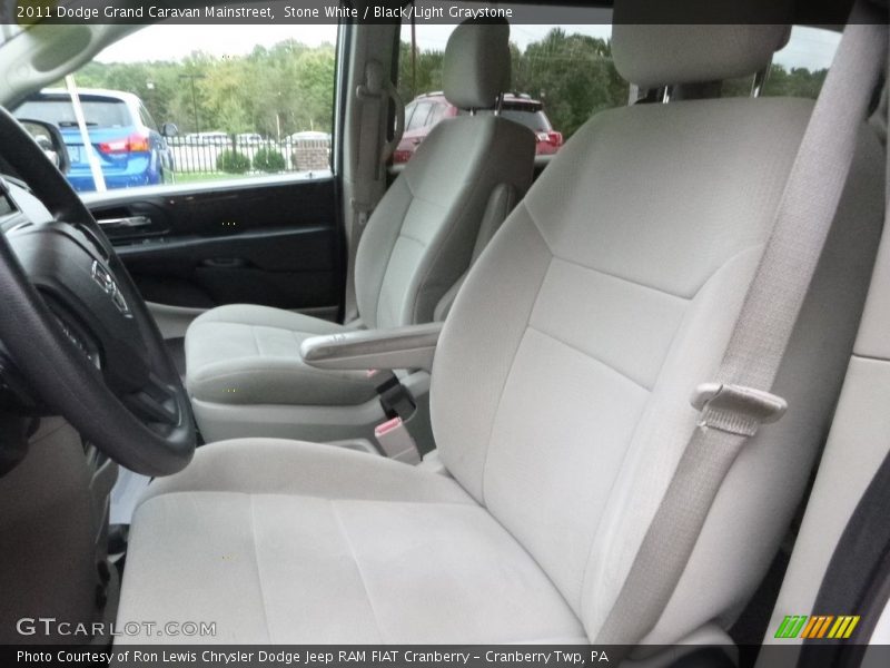 Stone White / Black/Light Graystone 2011 Dodge Grand Caravan Mainstreet