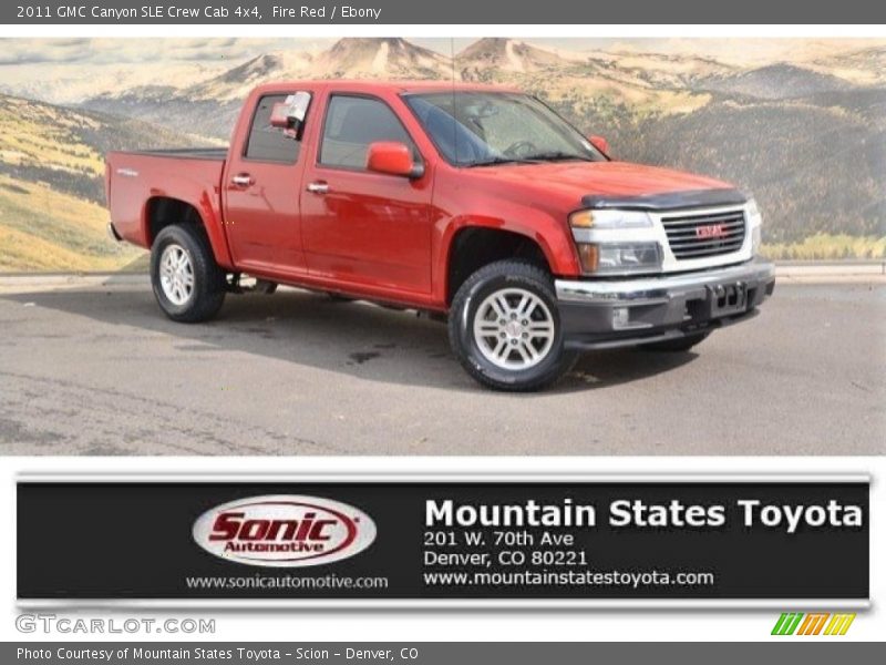 Fire Red / Ebony 2011 GMC Canyon SLE Crew Cab 4x4