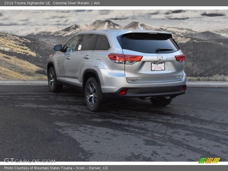 Celestial Silver Metallic / Ash 2019 Toyota Highlander LE