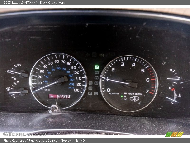 Black Onyx / Ivory 2003 Lexus LX 470 4x4