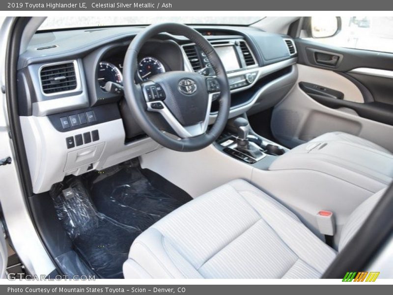 Celestial Silver Metallic / Ash 2019 Toyota Highlander LE