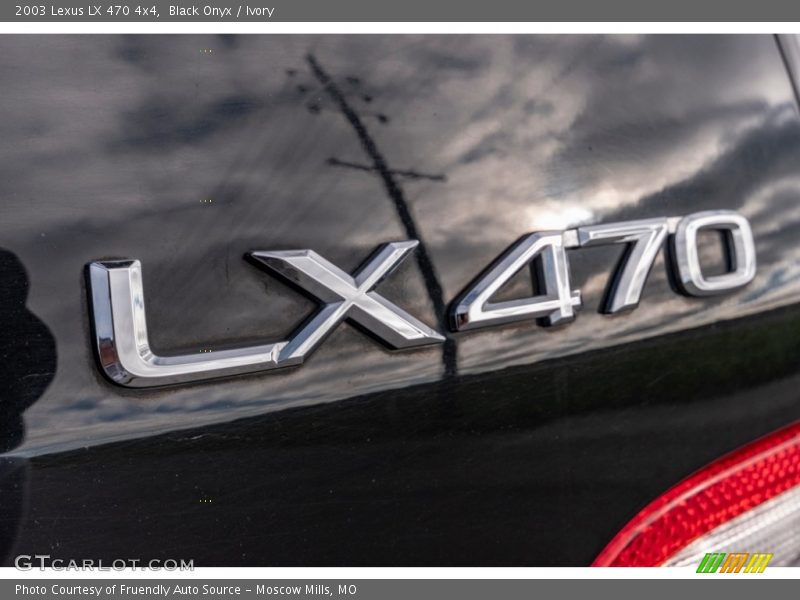 Black Onyx / Ivory 2003 Lexus LX 470 4x4