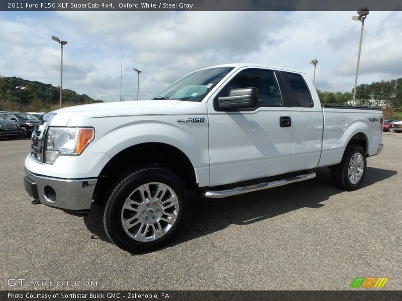 Oxford White / Steel Gray 2011 Ford F150 XLT SuperCab 4x4