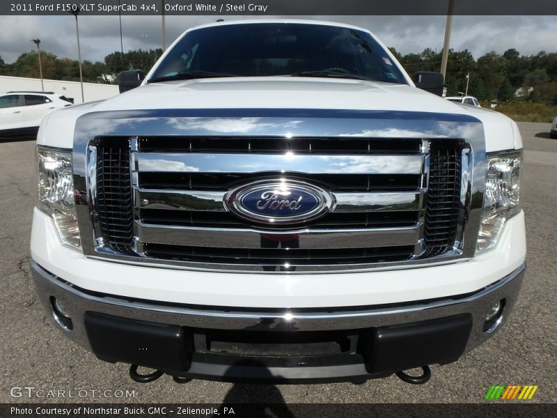 Oxford White / Steel Gray 2011 Ford F150 XLT SuperCab 4x4