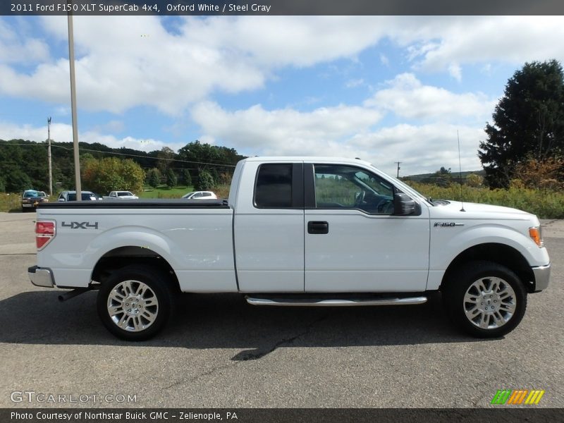 Oxford White / Steel Gray 2011 Ford F150 XLT SuperCab 4x4