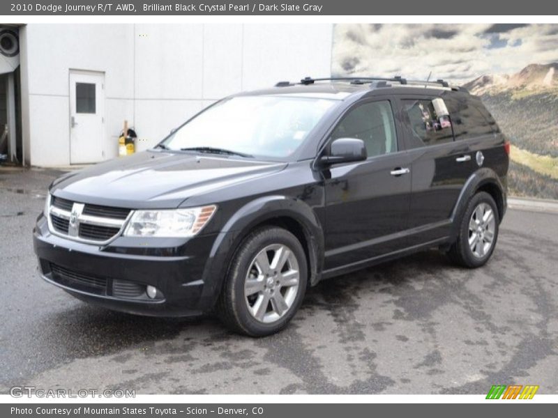 Brilliant Black Crystal Pearl / Dark Slate Gray 2010 Dodge Journey R/T AWD