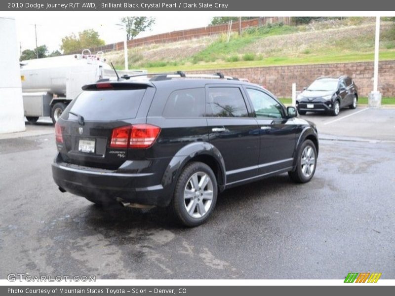 Brilliant Black Crystal Pearl / Dark Slate Gray 2010 Dodge Journey R/T AWD
