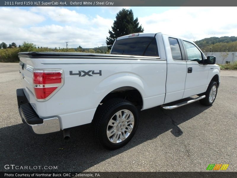 Oxford White / Steel Gray 2011 Ford F150 XLT SuperCab 4x4