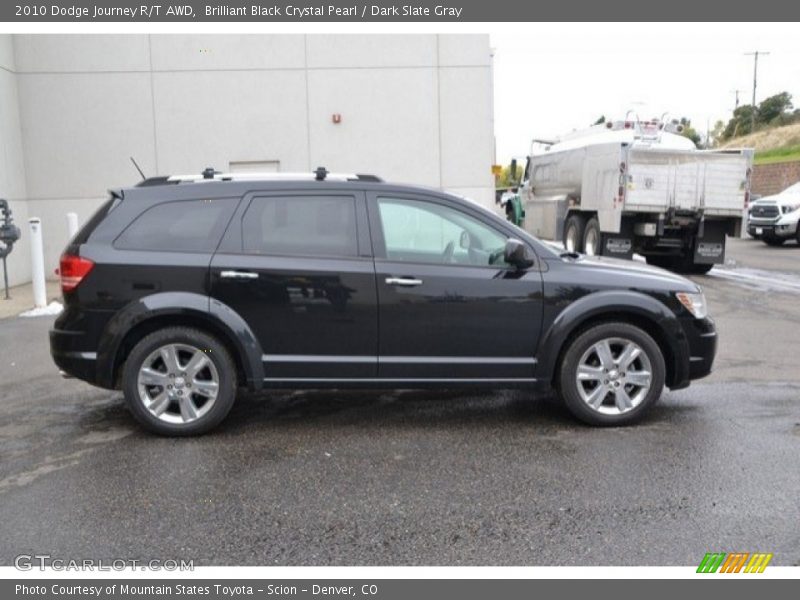 Brilliant Black Crystal Pearl / Dark Slate Gray 2010 Dodge Journey R/T AWD