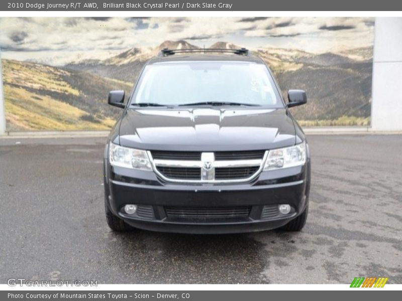 Brilliant Black Crystal Pearl / Dark Slate Gray 2010 Dodge Journey R/T AWD