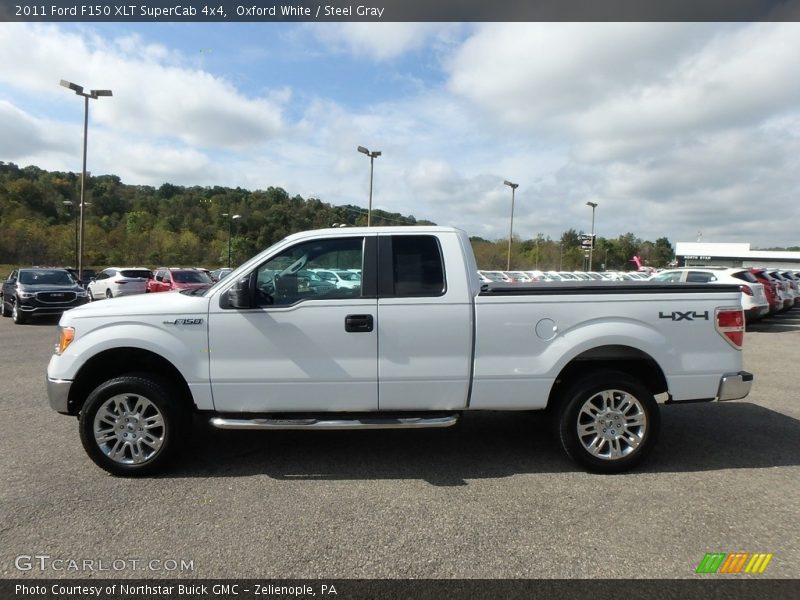 Oxford White / Steel Gray 2011 Ford F150 XLT SuperCab 4x4