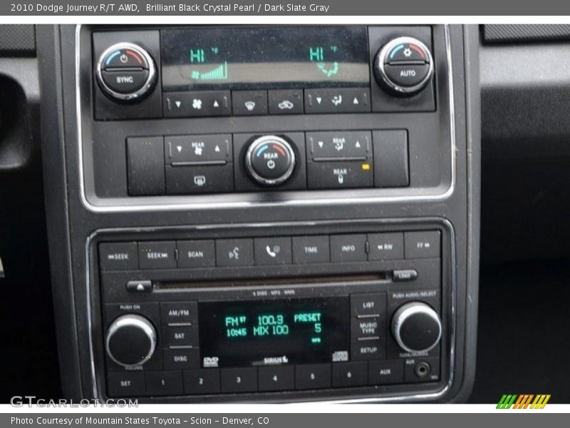 Brilliant Black Crystal Pearl / Dark Slate Gray 2010 Dodge Journey R/T AWD