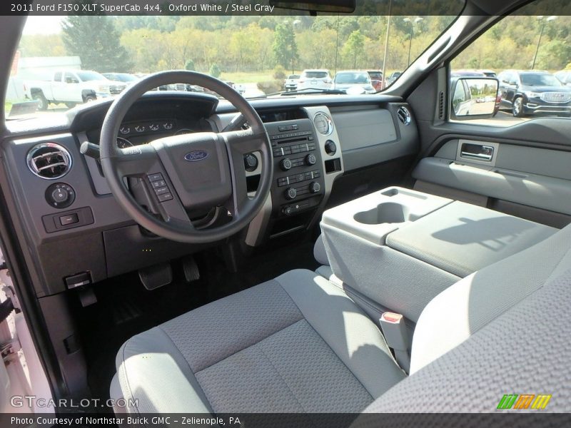 Oxford White / Steel Gray 2011 Ford F150 XLT SuperCab 4x4