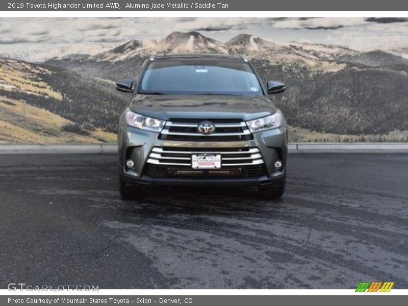 Alumina Jade Metallic / Saddle Tan 2019 Toyota Highlander Limited AWD