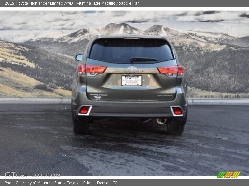 Alumina Jade Metallic / Saddle Tan 2019 Toyota Highlander Limited AWD