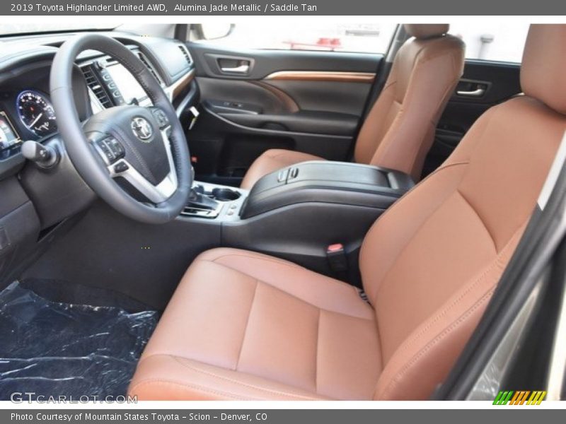 Front Seat of 2019 Highlander Limited AWD