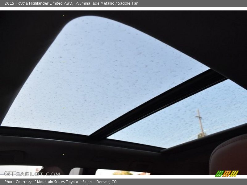 Sunroof of 2019 Highlander Limited AWD