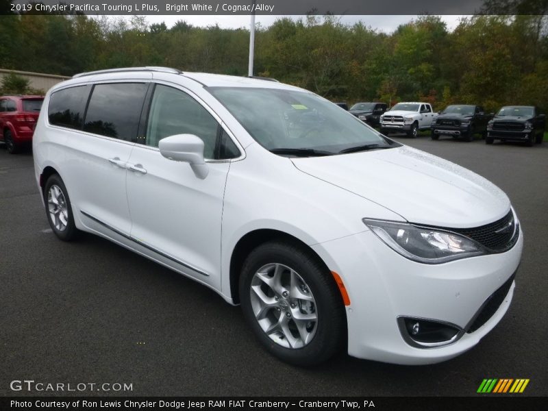 Bright White / Cognac/Alloy 2019 Chrysler Pacifica Touring L Plus