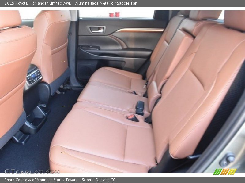 Rear Seat of 2019 Highlander Limited AWD