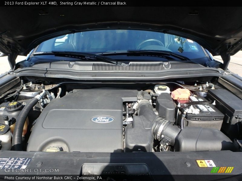 Sterling Gray Metallic / Charcoal Black 2013 Ford Explorer XLT 4WD