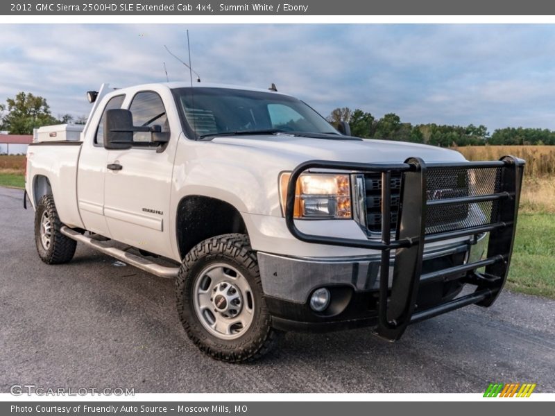 Summit White / Ebony 2012 GMC Sierra 2500HD SLE Extended Cab 4x4