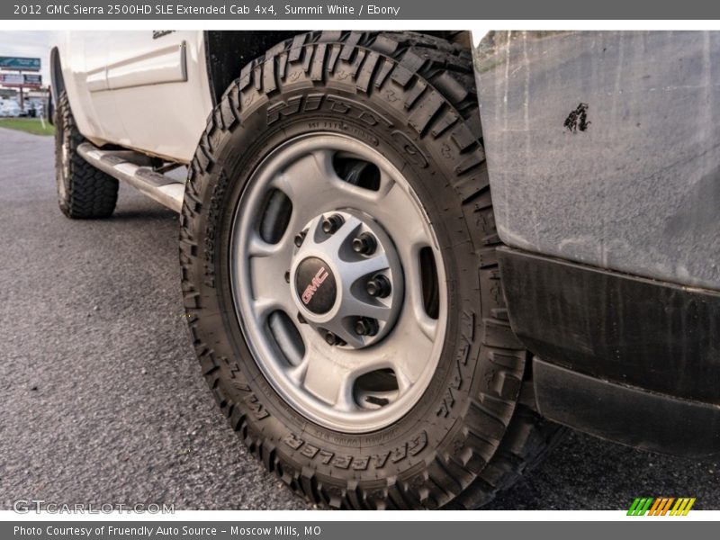 Summit White / Ebony 2012 GMC Sierra 2500HD SLE Extended Cab 4x4