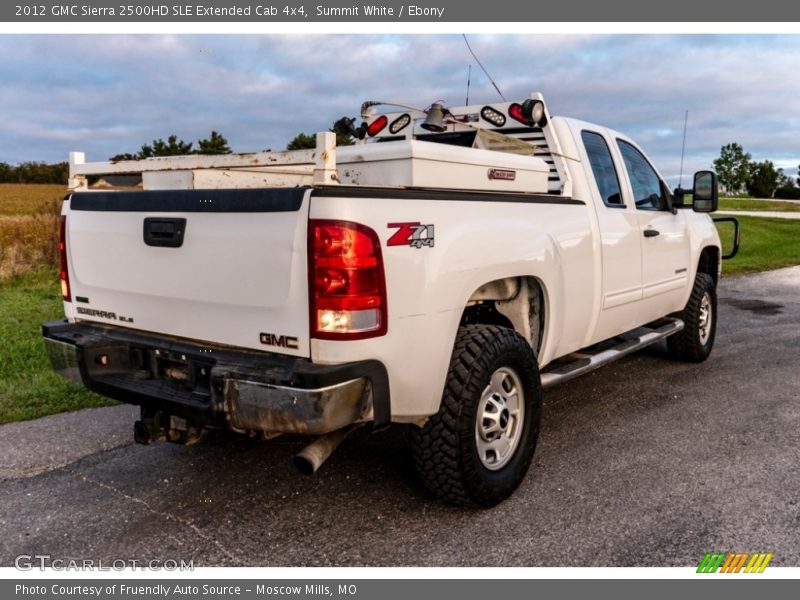 Summit White / Ebony 2012 GMC Sierra 2500HD SLE Extended Cab 4x4