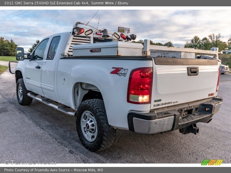 Summit White / Ebony 2012 GMC Sierra 2500HD SLE Extended Cab 4x4