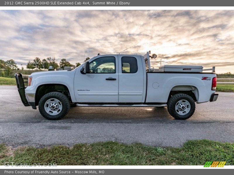 Summit White / Ebony 2012 GMC Sierra 2500HD SLE Extended Cab 4x4