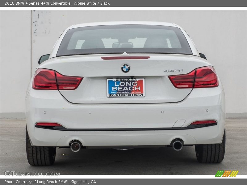 Alpine White / Black 2018 BMW 4 Series 440i Convertible