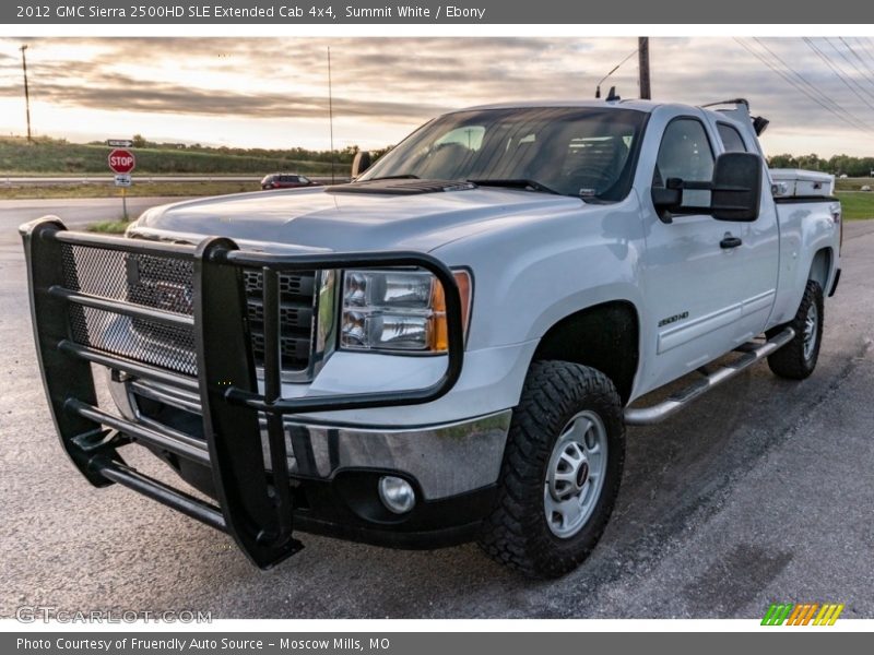 Summit White / Ebony 2012 GMC Sierra 2500HD SLE Extended Cab 4x4