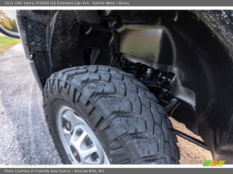 Summit White / Ebony 2012 GMC Sierra 2500HD SLE Extended Cab 4x4