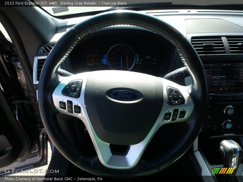 Sterling Gray Metallic / Charcoal Black 2013 Ford Explorer XLT 4WD