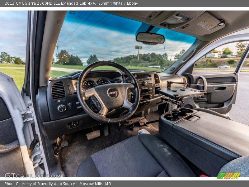 Summit White / Ebony 2012 GMC Sierra 2500HD SLE Extended Cab 4x4