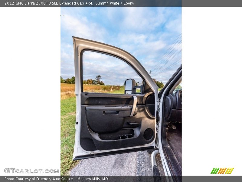Summit White / Ebony 2012 GMC Sierra 2500HD SLE Extended Cab 4x4